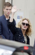 VANESSA PARADIS Arrives at Chanel Fashion Show in Paris 10/02/2018