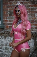 YAZMIN OUKHELLOU at Towie Halloween in Suffolk 10/18/2018
