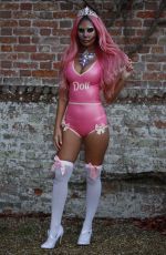 YAZMIN OUKHELLOU at Towie Halloween in Suffolk 10/18/2018