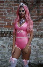 YAZMIN OUKHELLOU at Towie Halloween in Suffolk 10/18/2018