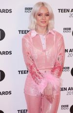 ZARA LARSSON at BBC Radio 1 Teen Awards in London 10/21/2018