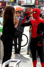 ZENDAYA COLEMAN on the Set of Spider-man: Far from Home in New York 10/12/2018