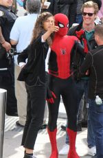 ZENDAYA COLEMAN on the Set of Spider-man: Far from Home in New York 10/12/2018