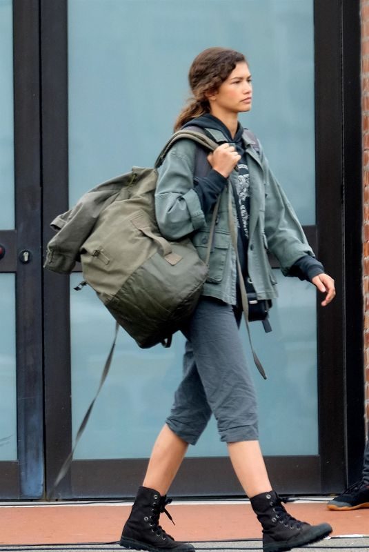 ZENDAYA COLEMAN on the Set of Spider-man: Far from Home in Venice 09/30/2018