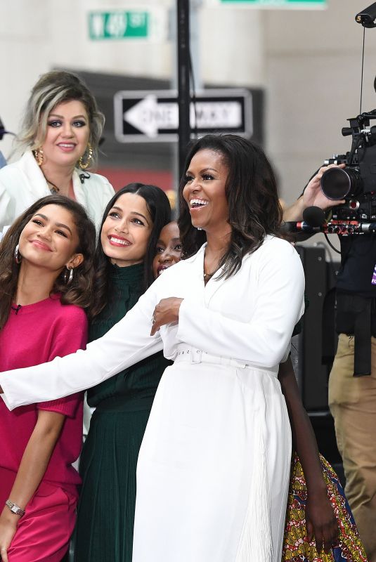 ZENDAYA, KARLIE KLOSS, MICHELLE OBAMA, KELLY CLARKSON, MEGHAN TRAINOR and JENNIFER HUDSON at Today Show 10/11/2018