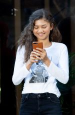 ZENDAYA on the Set of Spider-man: Far from Home in New York 10/15/2018