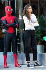ZENDAYA on the Set of Spider-man: Far from Home in New York 10/15/2018