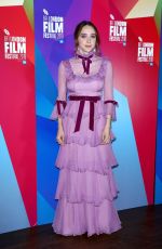 ZOE KAZAN at Wildlife Premiere at BFI London Film Festival 10/13/2018