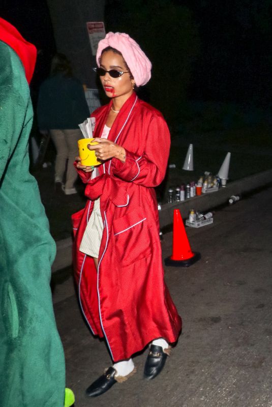ZOE KRAVITZ at Casamigos Halloween Party in Los Angeles 10/26/2018