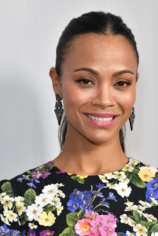 ZOE SALDANA at Hammer Museum Gala in Los Angeles 10/14/2018