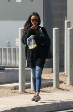 ZOE SALDANA Out in Los Angeles 10/14/2018