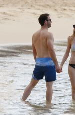 ZOE SALMON at Sandy Lane Beach in Barbados 10/28/2018