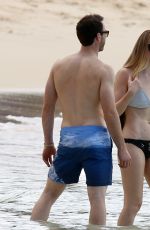 ZOE SALMON at Sandy Lane Beach in Barbados 10/28/2018