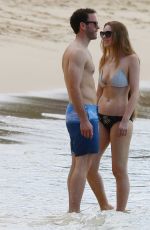 ZOE SALMON at Sandy Lane Beach in Barbados 10/28/2018