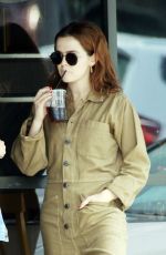 ZOEY DEUTCH Out for Coffee in Los Angeles 10/04/2018