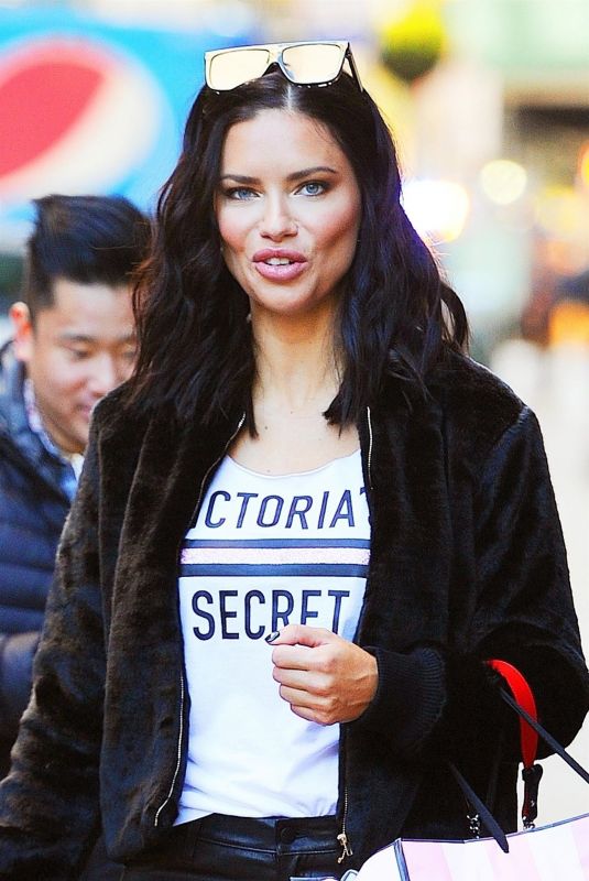 ADRIANA LIMA Lighting Empire State Building in New York 11/07/2018