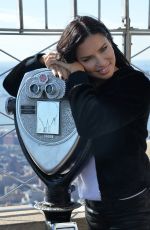 ADRIANA LIMA Lighting Empire State Building in New York 11/07/2018