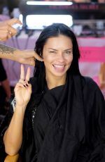 ADRIANA LIMA on the Backstage of Victoria’s Secret Fashion Show in New York 11/08/2018