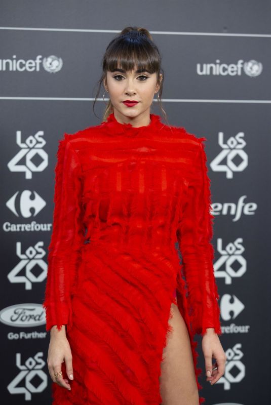 AITANA at Los40 Music Awards 2018 in Madrid 11/02/2018