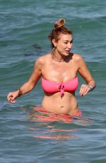 ALANA and MARIELLE HADID in Bikinis at a Beach in Miami 11/21/2018