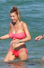 ALANA and MARIELLE HADID in Bikinis at a Beach in Miami 11/21/2018