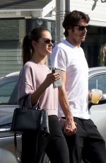 ALESSANDRA AMBROSIO and Nicolo Oddi Out for Breakfast in Venice Beach 11/26/2018