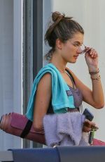ALESSANDRA AMBROSIO at Morning Yoga Class in Brentwood 11/12/2018