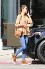 ALESSANDRA AMBROSIO Leaves Pacific Coast Sports Medicine in Brentwood 11/08/2018