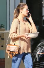 ALESSANDRA AMBROSIO Leaves Pacific Coast Sports Medicine in Brentwood 11/08/2018
