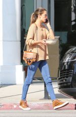 ALESSANDRA AMBROSIO Leaves Pacific Coast Sports Medicine in Brentwood 11/08/2018