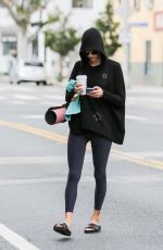 ALESSANDRA AMBROSIO Leaves Yoga Class in Santa Monica 11/07/2018
