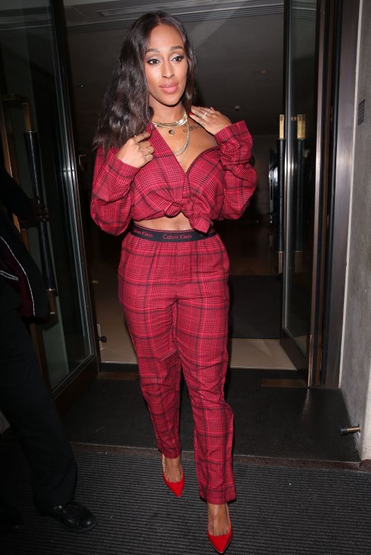 ALEXANDRA BURKE Leaves Mayfair Hotel in London 11/19/2018