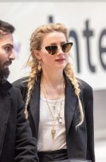 AMBER HEARD at Heathrow Airport in London 11/24/2018