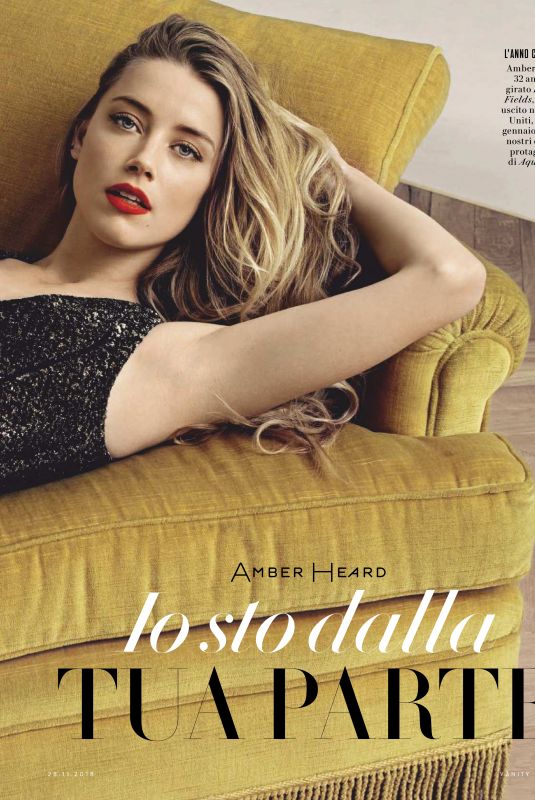 AMBER HEARD in Vanity Fair Magazine, Italy November 2018