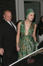 AMBER HEARD Leaves Aquaman Premiere Party in London 11/26/2018