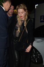 AMBER HEARD Leaves Her Hotel in London 11/25/2018