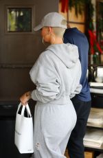 AMBER ROSE at Il Pastaio in Beverly Hills 11/27/2018