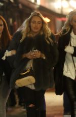 AMBER TURNER and CHLOE MEADOWS Night Out in London 11/23/2018