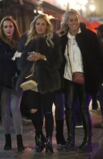AMBER TURNER and CHLOE MEADOWS Night Out in London 11/23/2018
