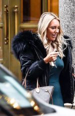 AMBER TURNER Leaves Bentley Hotel in London 11/09/2018