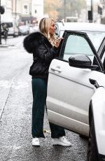 AMBER TURNER Leaves Bentley Hotel in London 11/09/2018