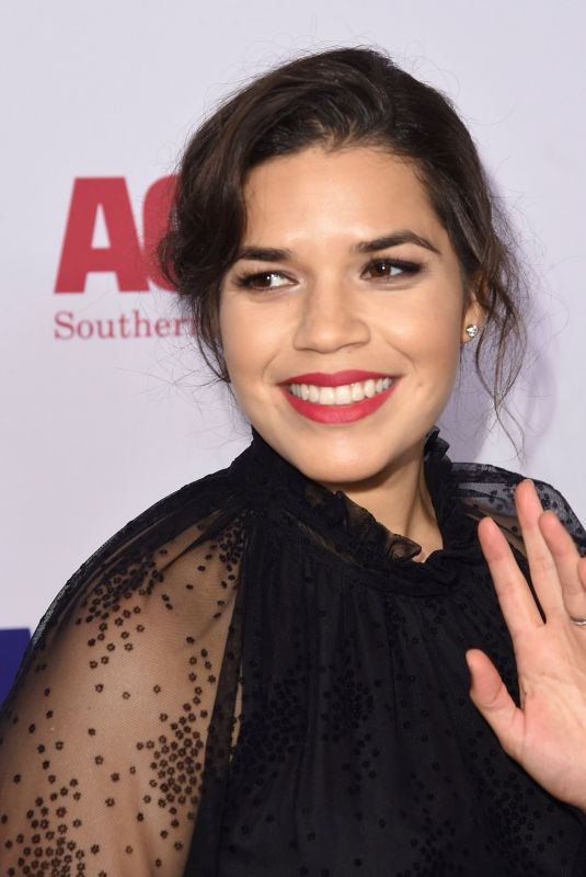AMERICA FERRERA at Aclu Bill of Rights Dinner in Beverly Hills 11/11/2018