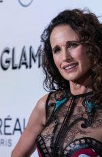 ANDIE MACDOWELL at Glamour Women of the Year Summit: Women Rise in New York 11/11/2018