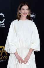 ANNE HATHAWAY at Hollywood Film Awards in Los Angeles 11/04/2018