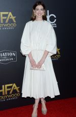 ANNE HATHAWAY at Hollywood Film Awards in Los Angeles 11/04/2018
