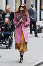 ANNE HATHAWAY on a the Set of Modern Love in New York 11/30/2018