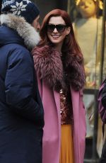 ANNE HATHAWAY on a the Set of Modern Love in New York 11/30/2018