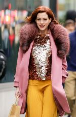 ANNE HATHAWAY Out and About in New York 11/20/2018