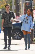 ARIANA GRANDE Heading to Recording Studio in Hollywood 11/09/2018