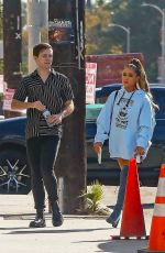 ARIANA GRANDE Heading to Recording Studio in Hollywood 11/09/2018